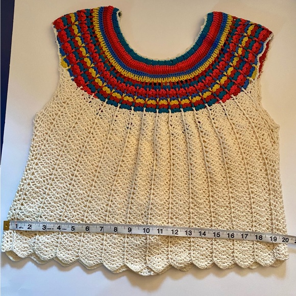 Forever 21 Gorgeous Boho Crochet Top Size M. Perfect condition. Y2K - Whimsycore - Picture 8 of 11